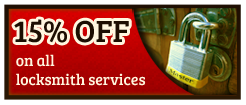 15%off on all locksmith services coupon
